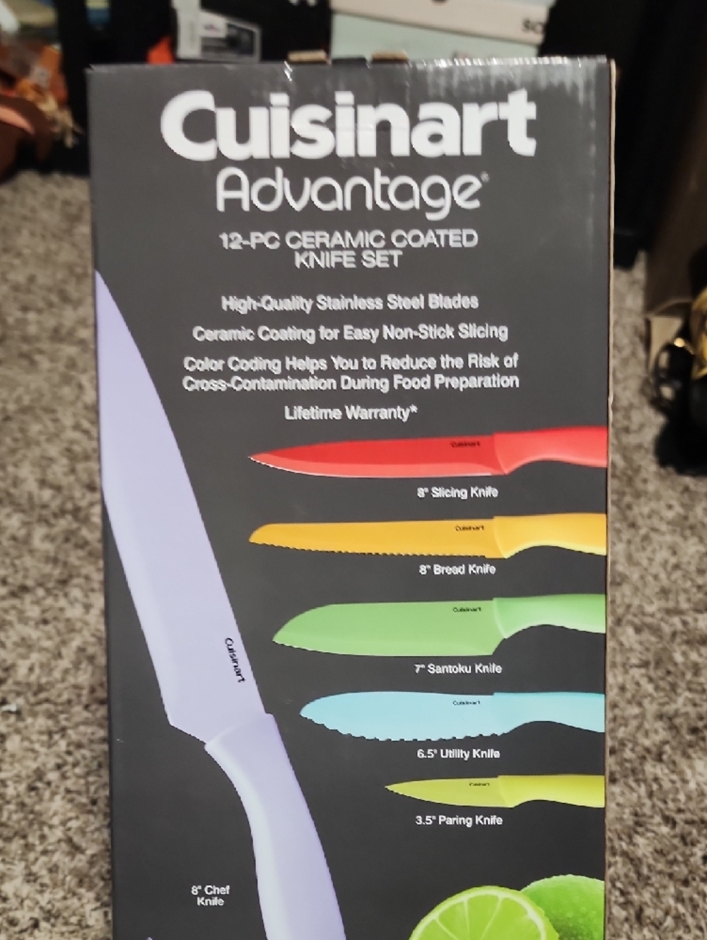 Cuisinart Ceramic-Coated Knife with Matching Guard Set - Picture 4 of 4